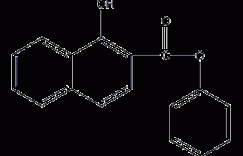 羟基-2-萘甲酸苯酯结构式