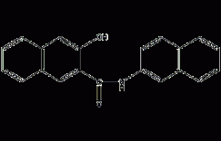 N-2-萘基-3-羟基-2-萘甲酰胺结构式