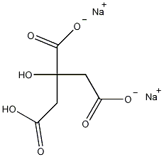 柠檬酸二钠盐结构式