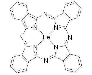 酞菁亚铁结构式