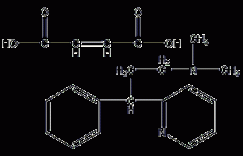 马来酸非尼拉敏结构式
