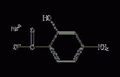 4-氨基水杨酸钠结构式