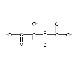 D-(-)-酒石酸结构式