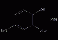 2,4-二氨基苯酚二盐酸盐结构式