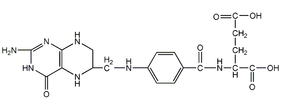 四氢叶酸结构式