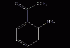 邻氨基苯甲酸甲酯结构式