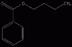 苯甲酸丁酯结构式