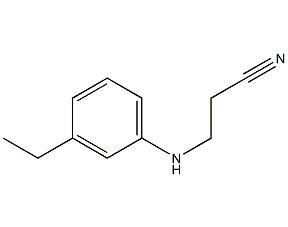 N-(2-氰基乙基)-N-乙基胺结构式