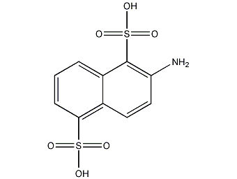 2-氨基-1,5-萘二磺酸结构式