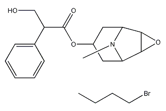 丁溴酸东莨菪碱结构式