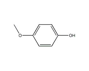 4-甲氧基酚结构式