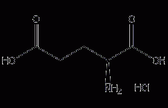 L-谷氨酸盐酸盐结构式