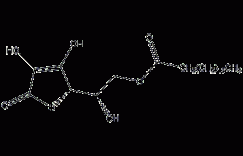 L-抗坏血酸棕榈酸酯结构式