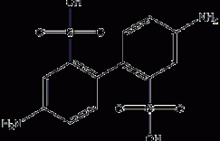 4,4'-二氨基-3.3'-联苯二磺酸结构式